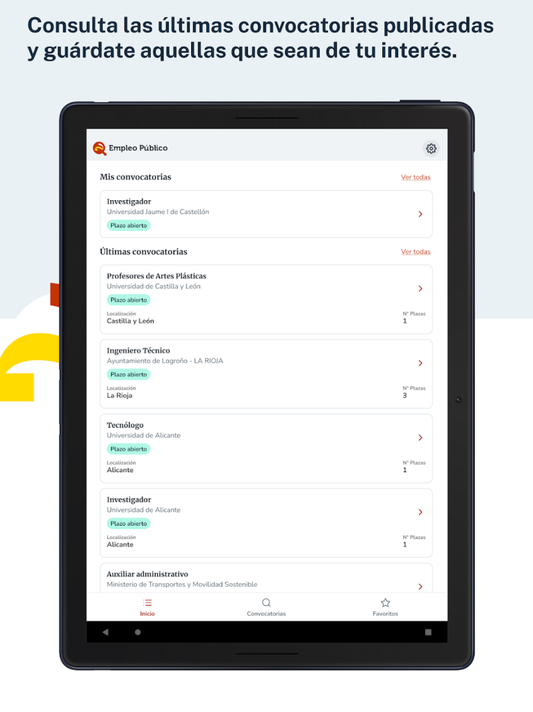 Nueva App oficial para consultar convocatorias de empleo público en España 3 Empleo Público: Nueva App oficial para consultar convocatorias de empleo público en España