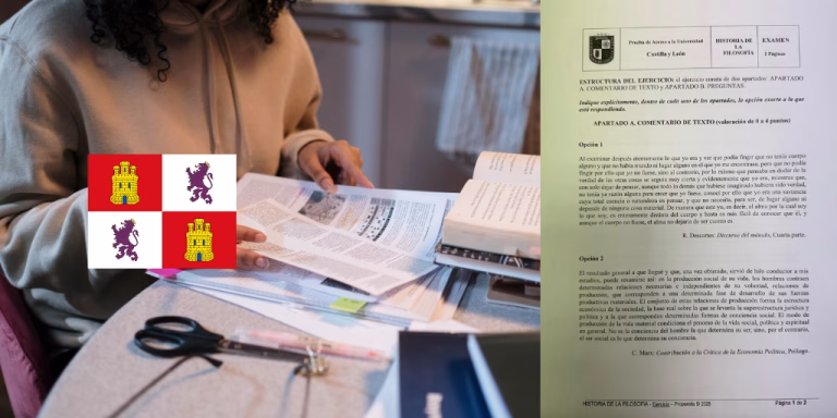 Examen de la asignatura de Historia de la Filosofía de la convocatoria de junio de 2025 de la PAU en Castilla y León