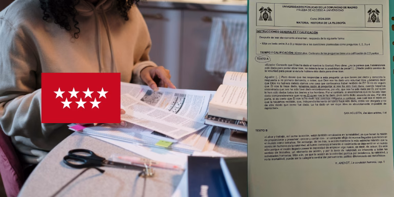 Examen de la asignatura de Historia de la Filosofía de la convocatoria de junio de 2025 de la PAU en la Comunidad de Madrid