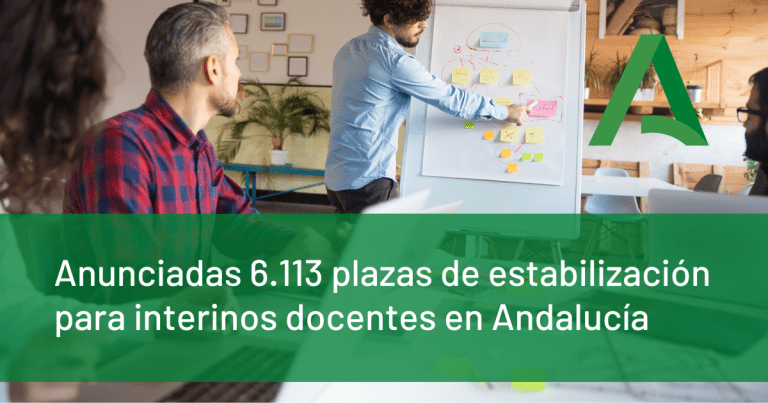 Andalucía ofertará 6.113 plazas de estabilización para interinos docentes
