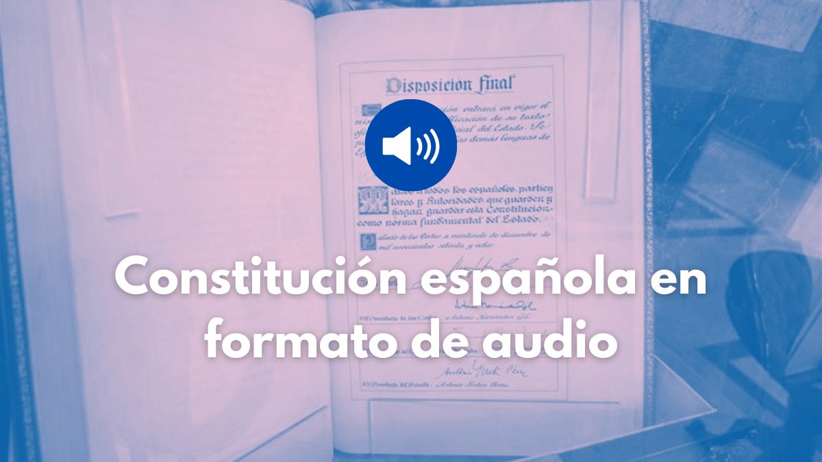 Constitución Española en formato audio