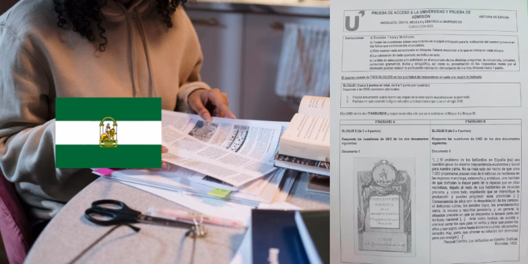 Examen resuelto de la asignatura de Historia de España de la convocatoria de junio de 2025 de la PAU en Andalucía