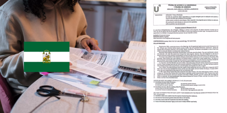 Examen de la asignatura de Inglés (acceso) de la convocatoria de junio de 2025 de la PAU en Andalucía