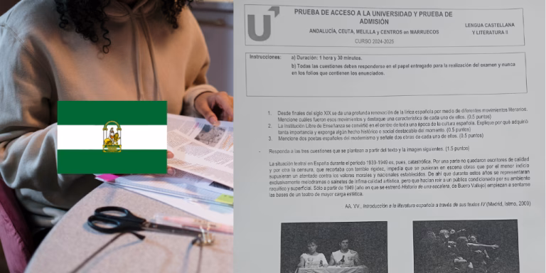 Examen resuelto de la asignatura de Lengua Castellana y Literatura II de la convocatoria de junio de 2025 de la PAU en Andalucía